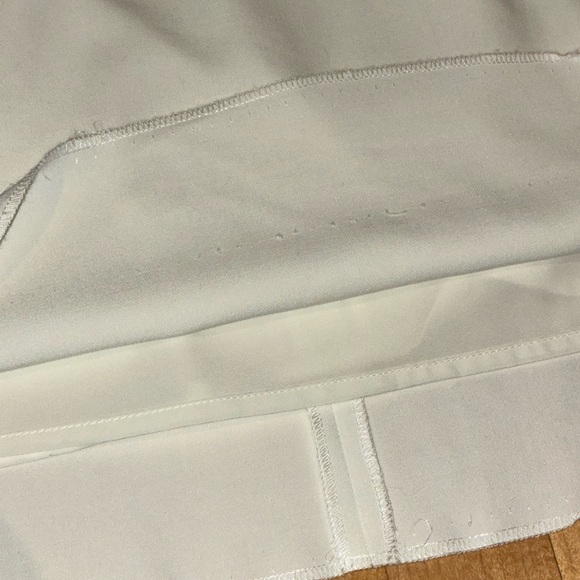 French Connection White Sheath Dress Spaghetti Straps Wedding Lined Size 8 - Picture 14 of 16